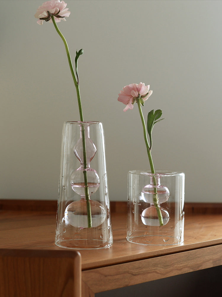 Retro Flower Hydro Vase