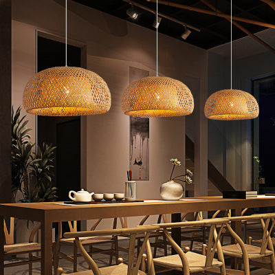 Artistic Bamboo Ceiling Fixture