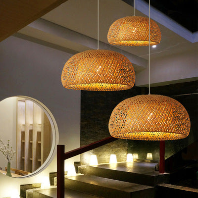 Artistic Bamboo Ceiling Fixture