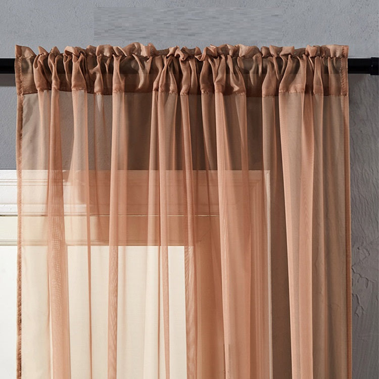 Modern And Simple Pure Color Cotton And Linen Window Screen