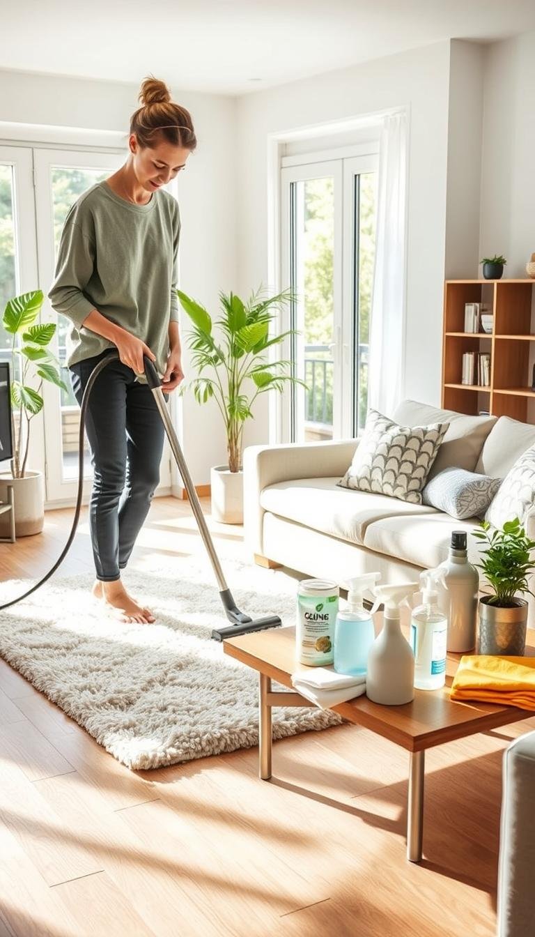 apartment cleaning routine