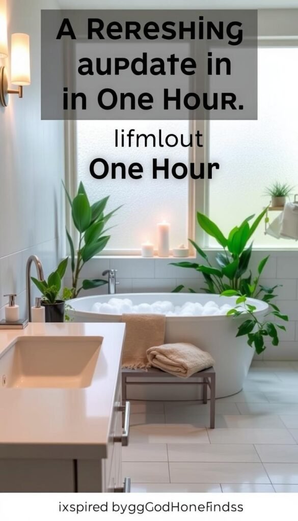 bathroom one hour