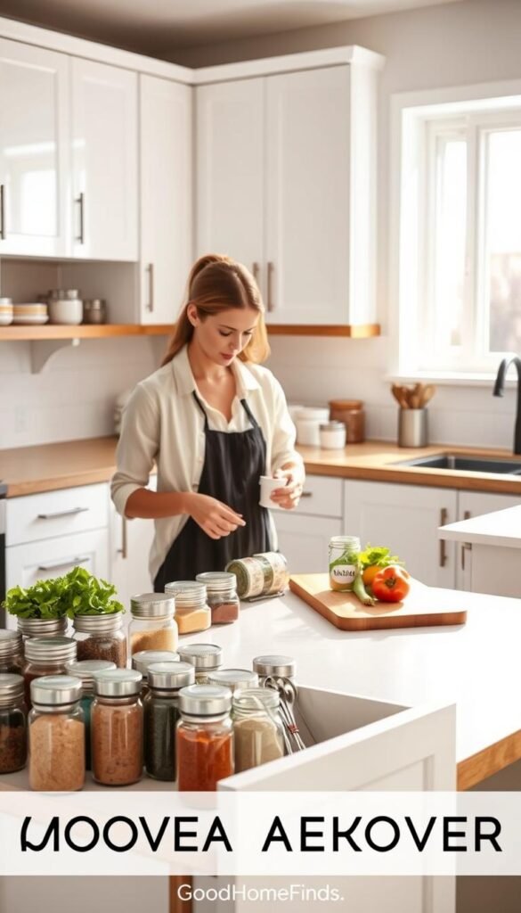 how to organize kitchen fast
