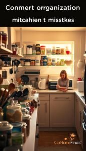 kitchen organization mistakes