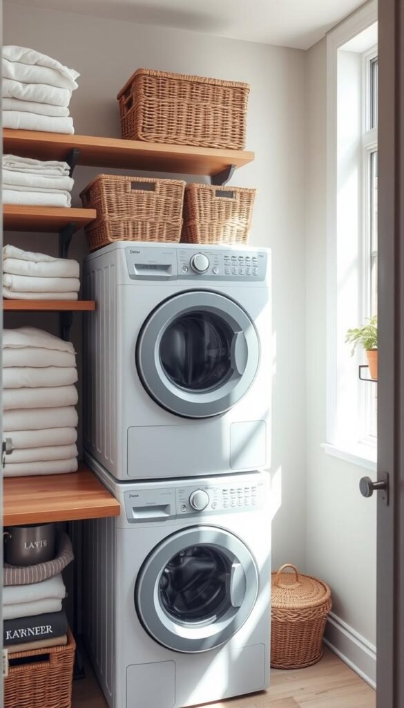 laundry corner setup