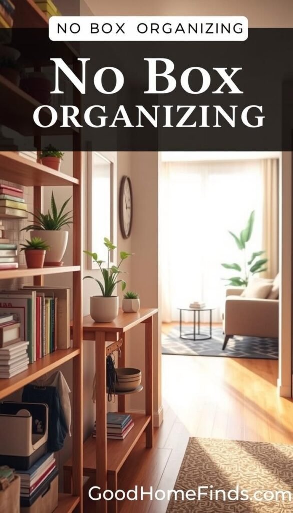 no box organizing
