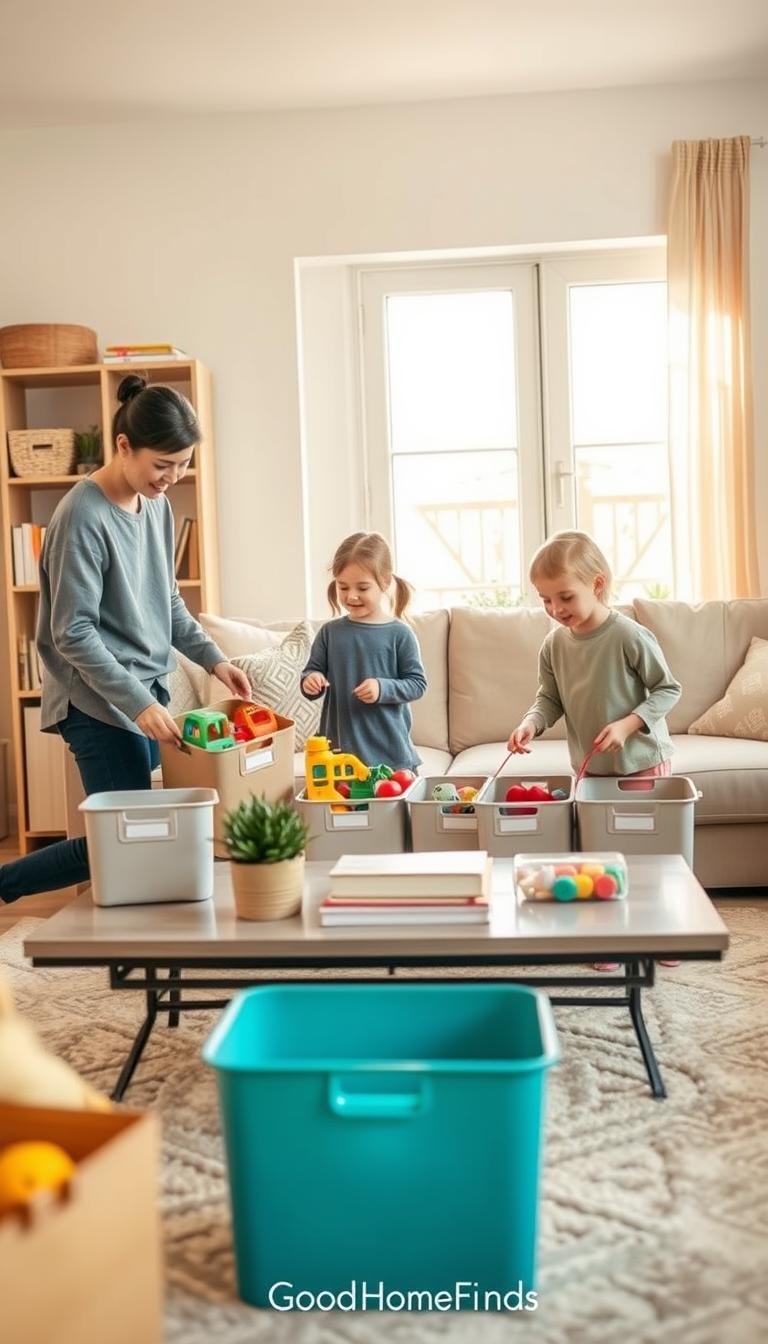 organize with kids