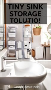 tiny sink storage