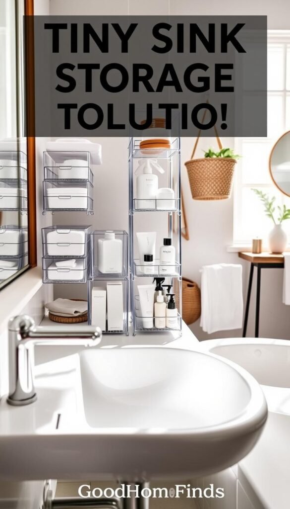 tiny sink storage