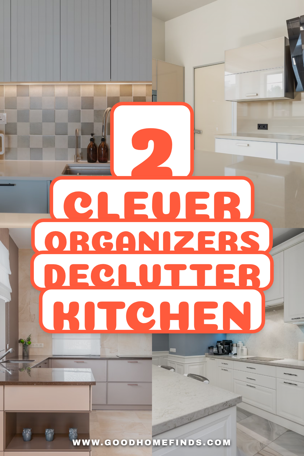Pinterest Pin Declutter Countertops with Clever Organizers