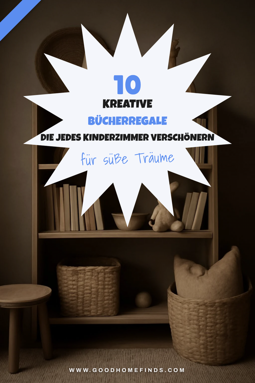 10 kreative Bücherregale die jedes Kinderzimmer verschönern