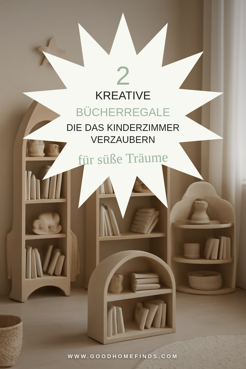 Entdecke 5 fantasievolle Bücherregale für Kinderzimmer