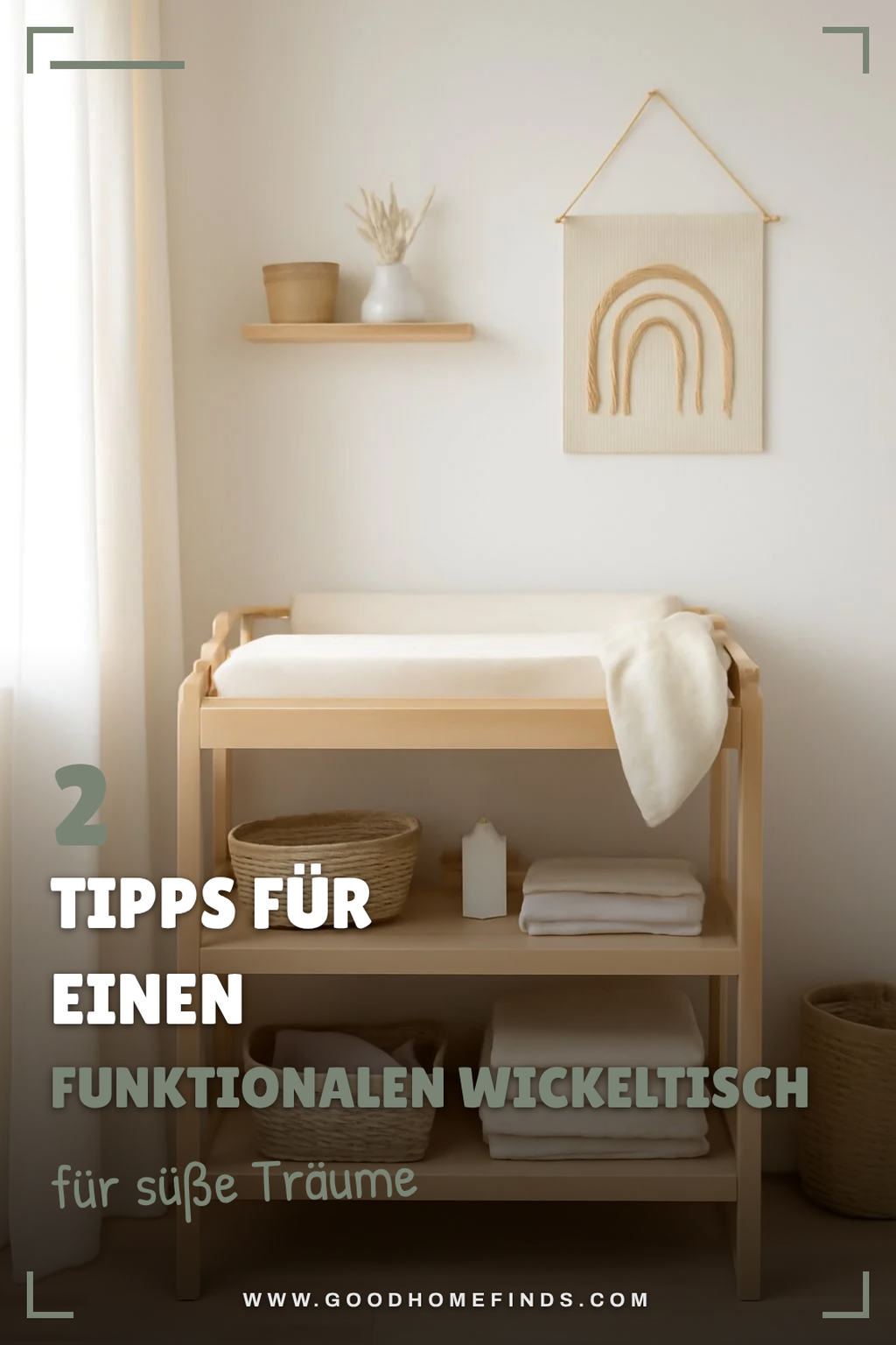 So richtest du deinen Wickeltisch praktisch ein