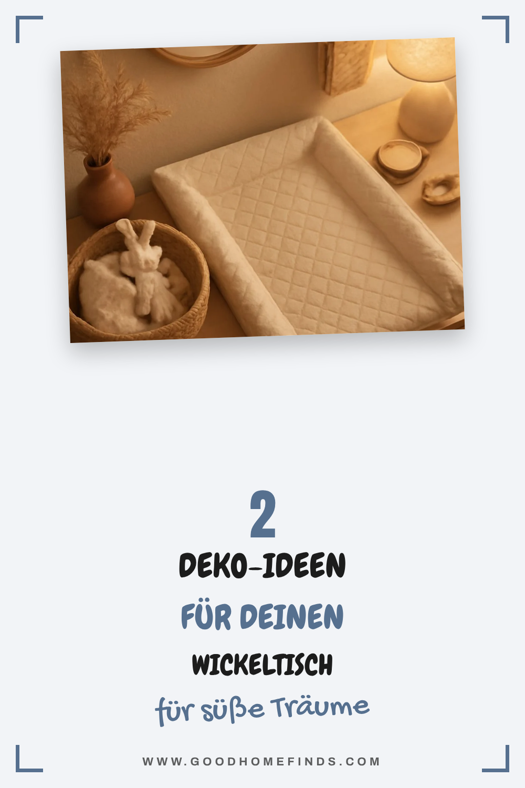 Dekorative Elemente für den Wickeltisch