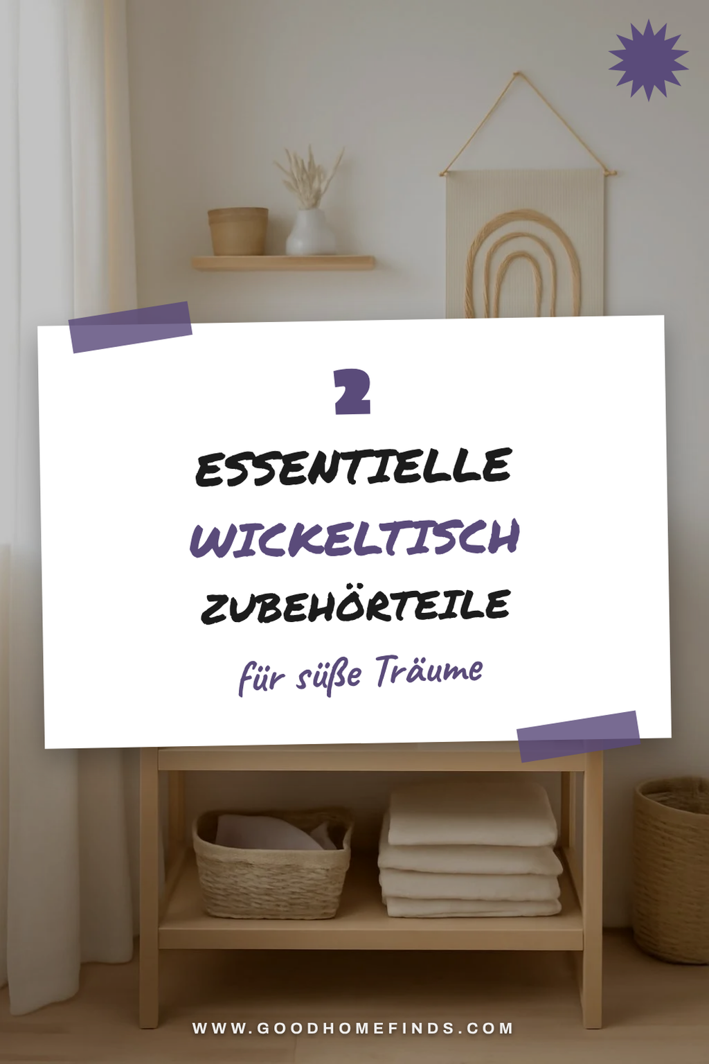 Praktisches Zubehör für den Wickeltisch