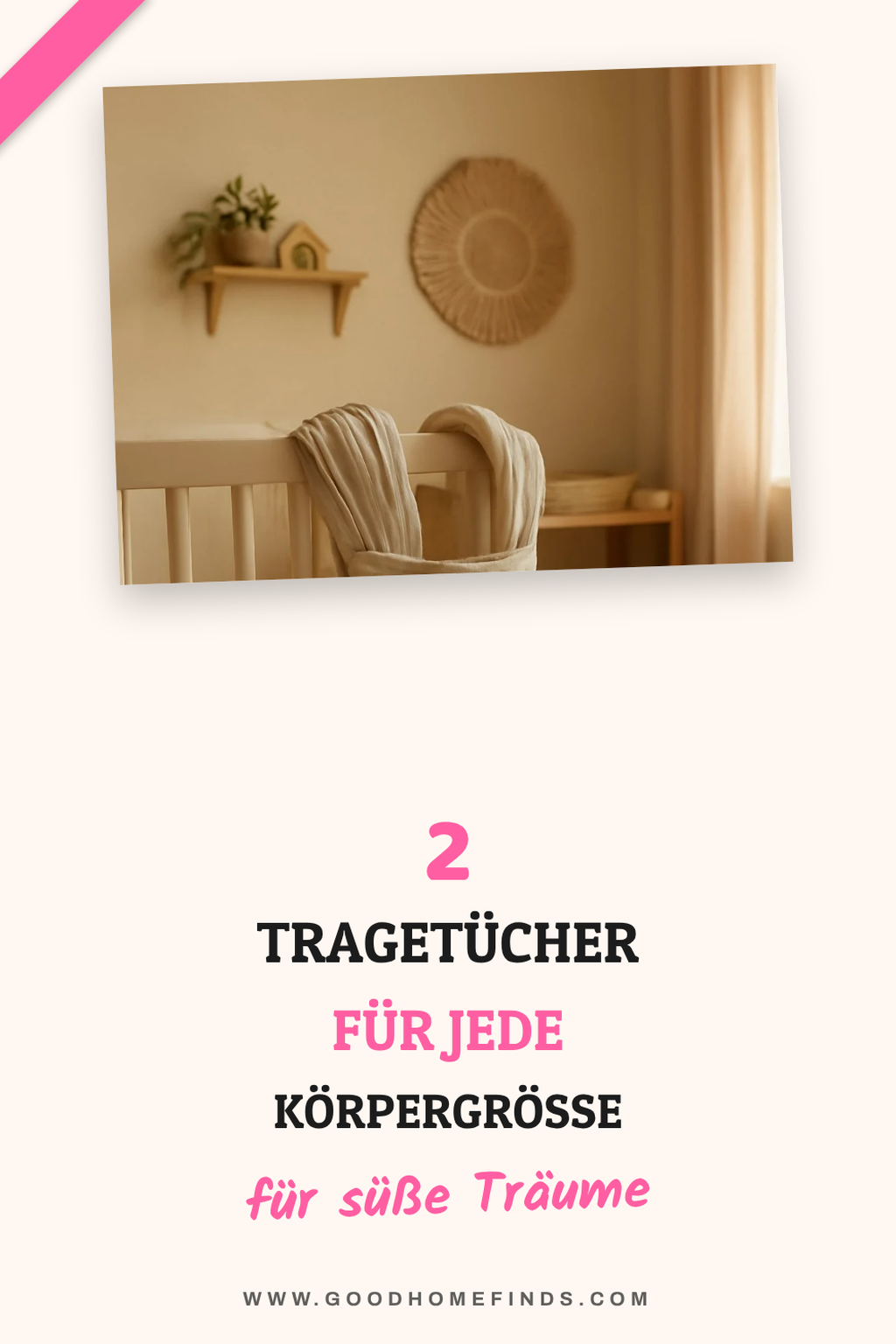 Tragetücher für unterschiedliche Körpergrößen
