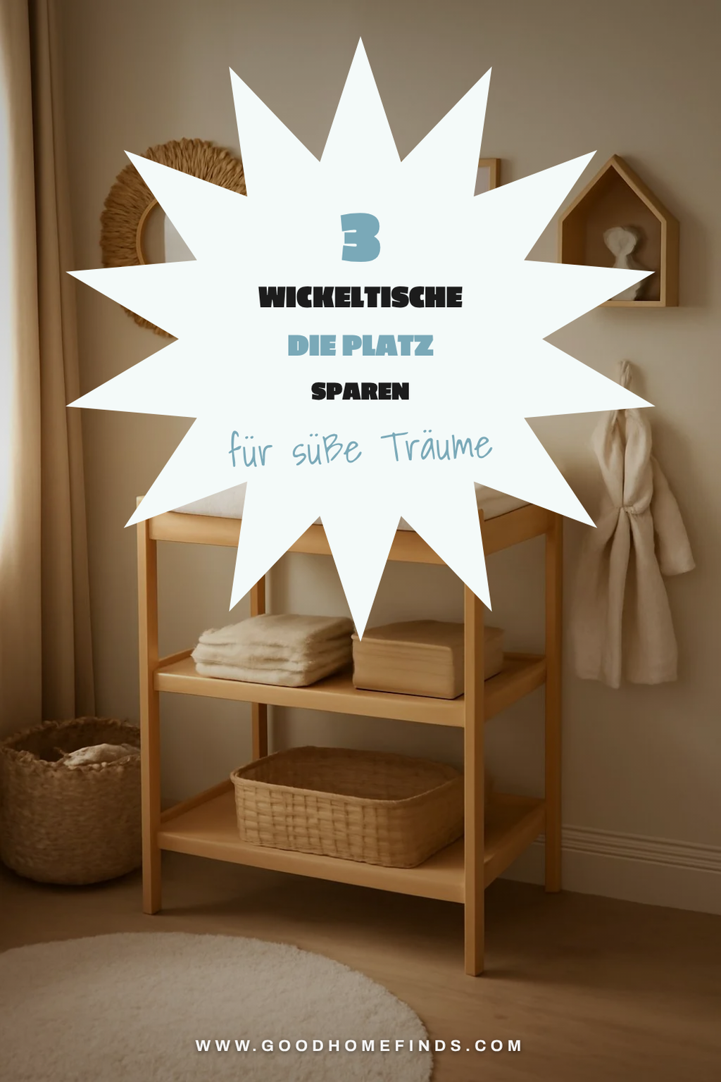 Die besten Wickeltische für kleine Räume