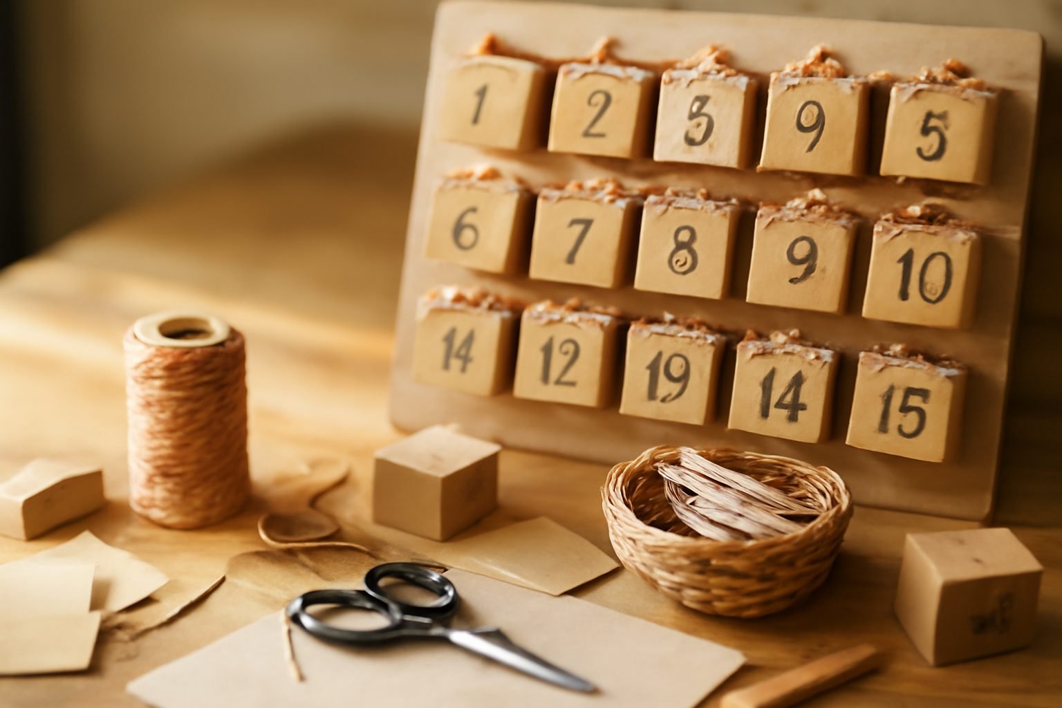 Adventskalender DIY basteln für die Grundschule