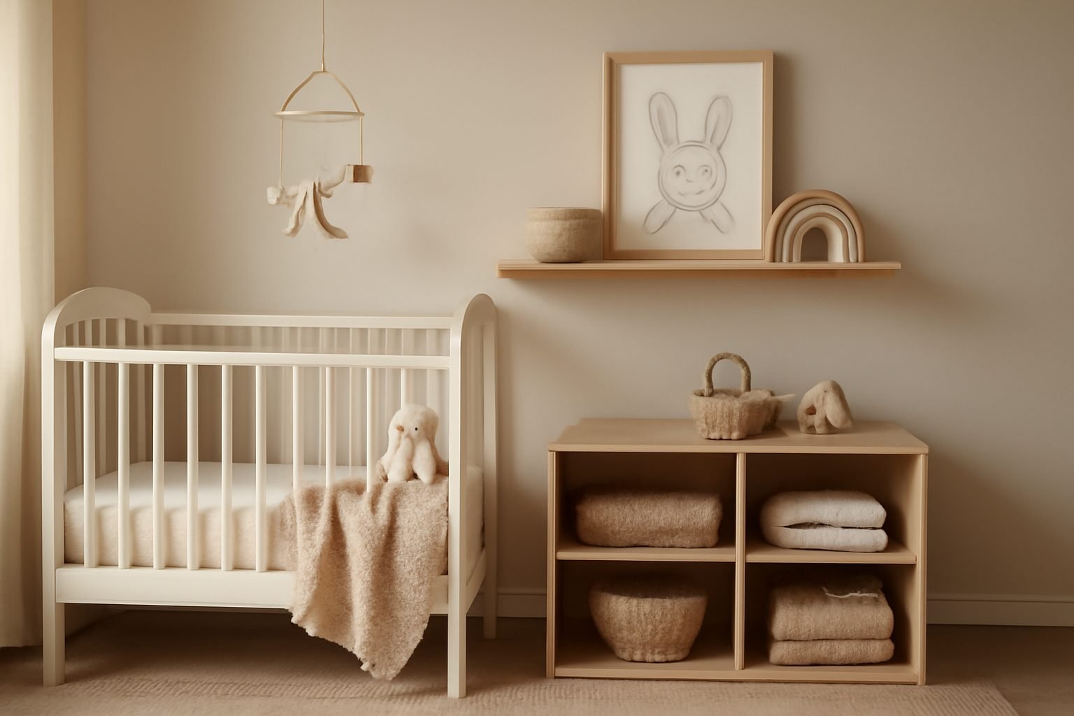 Babyzimmer Wand Ideen Mädchen — 11 einfache Varianten