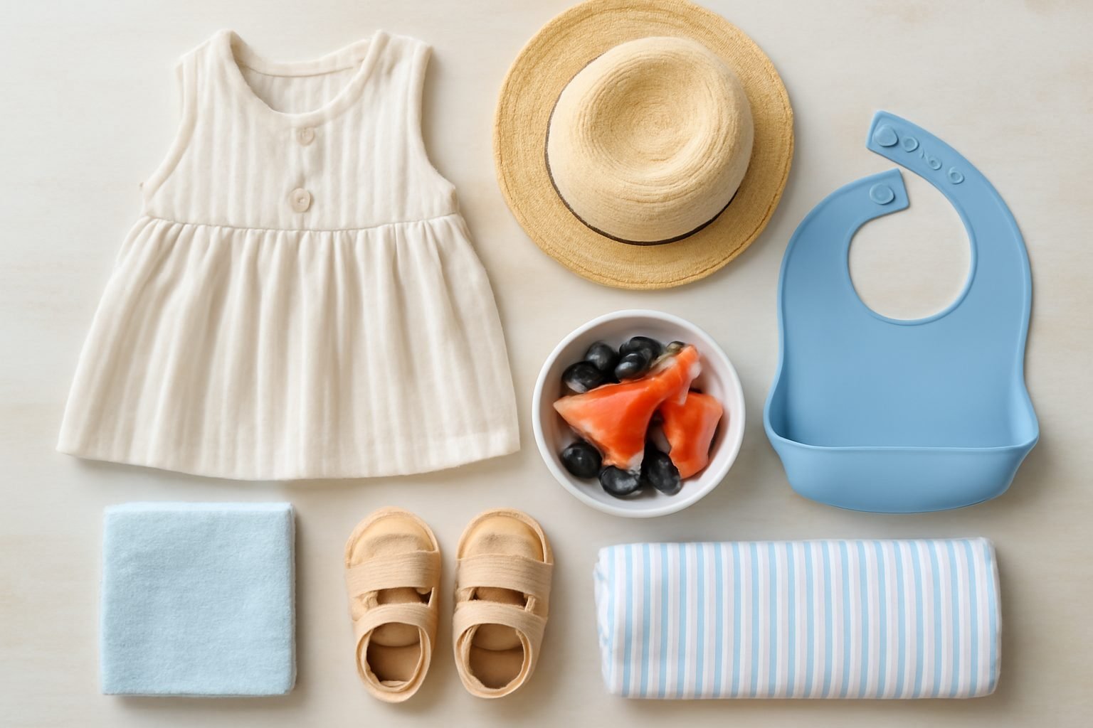 Erstausstattung Baby Sommer Checkliste in 5 Schritten