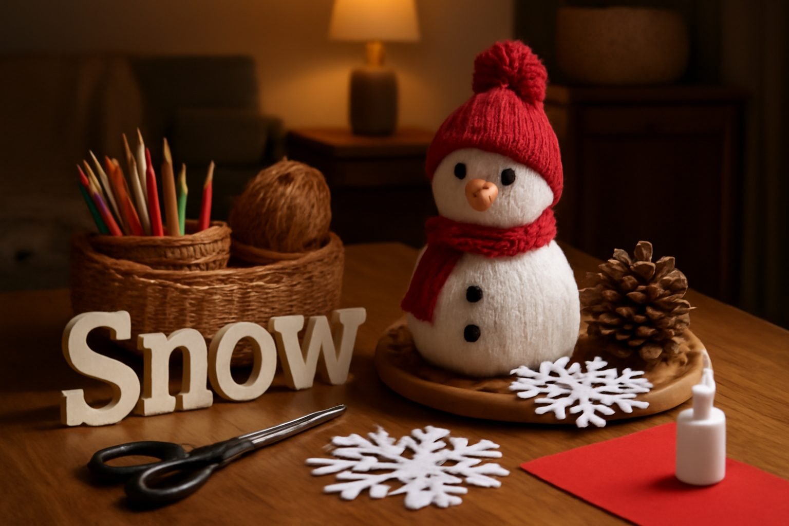 Kinder basteln Ideen Winter — 15 einfache Varianten