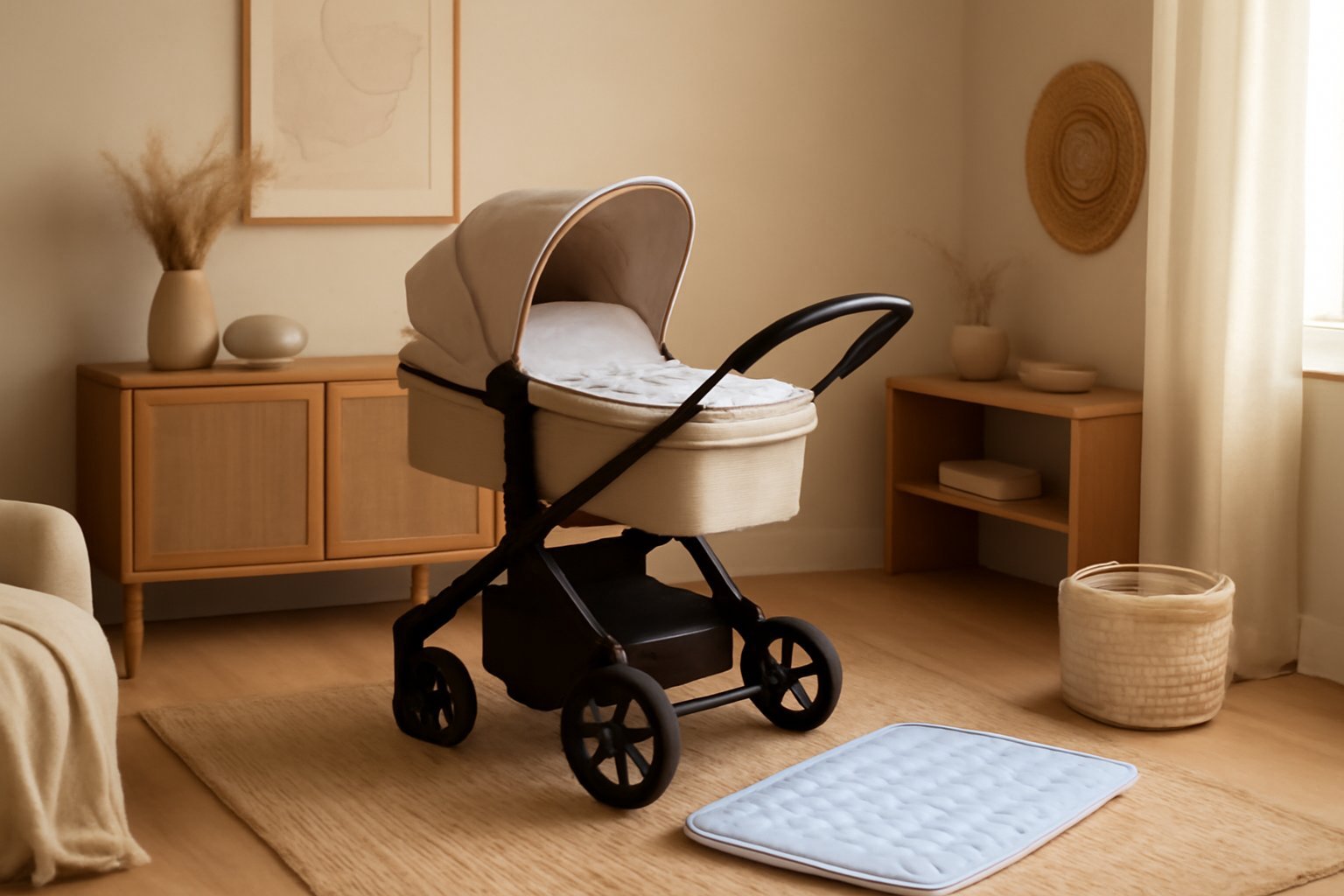 Gel-Kühlmatte für Kinderwagen 70x30