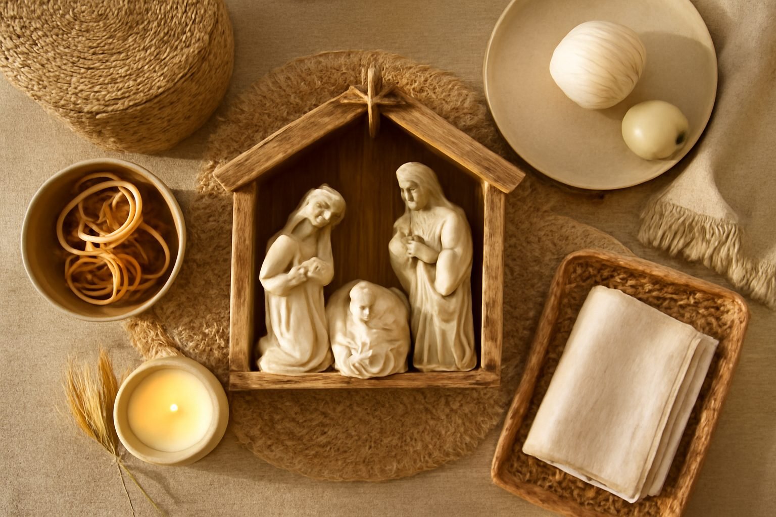 Krippe Weihnachten selber bauen in 5 Schritten