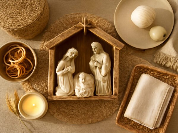 Krippe Weihnachten selber bauen in 5 Schritten