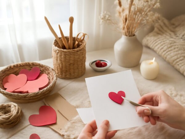 Valentinstag basteln mit Kindern ohne Vorkenntnisse
