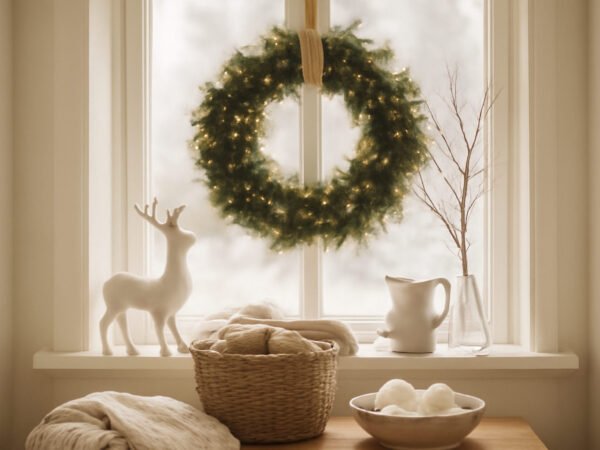 Weihnachten basteln Kita fürs Fenster — der Weg zum Ergebnis