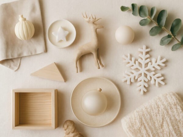 Weihnachtsdekoration Ideen Fenster mit Kindern basteln