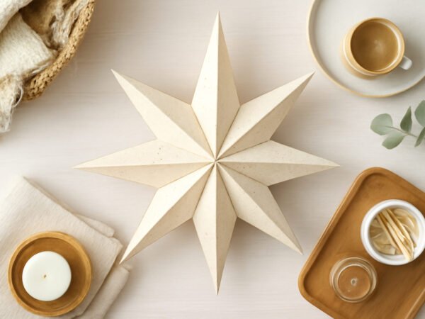 Weihnachtsstern basteln mit Kindern in 6 Schritten