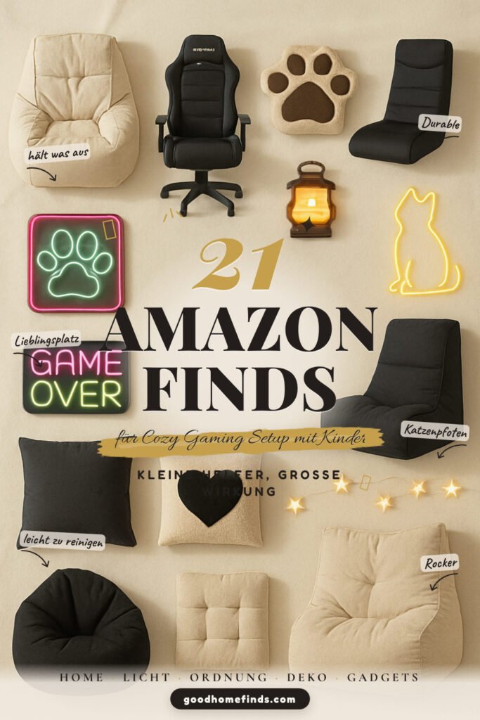 21 Amazon-Finds für Cozy Gaming Setup mit Kindern, die jeder braucht