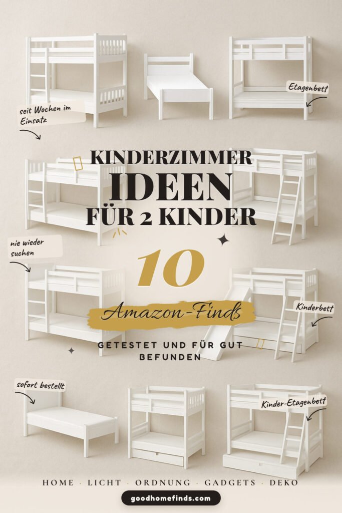 Kinderzimmer-Ideen für 2 Kinder: 10 Amazon-Finds, Platz sparen