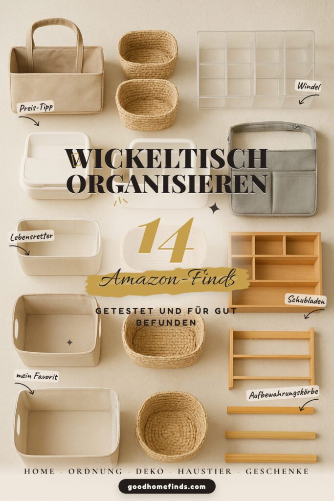 Wickeltisch organisieren: 14 Amazon-Finds, alles griffbereit