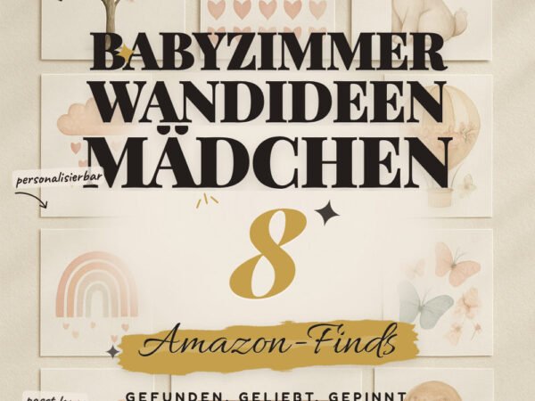 Babyzimmer Wandideen Mädchen: 8 Amazon-Finds, zarte Deko-Ideen