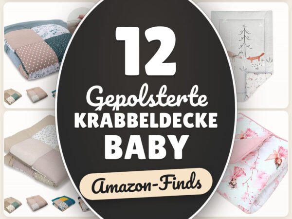 Gepolsterte Krabbeldecke Baby: 12 Amazon-Finds, weich & waschbar