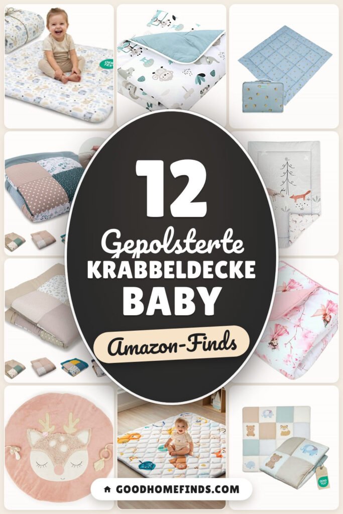 Gepolsterte Krabbeldecke Baby: 12 Amazon-Finds, weich & waschbar