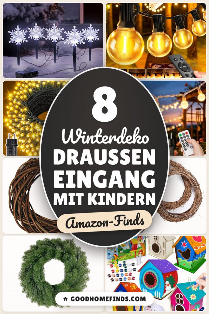 Winterdeko draußen Eingang mit Kindern: 8 Amazon-Finds, fix basteln