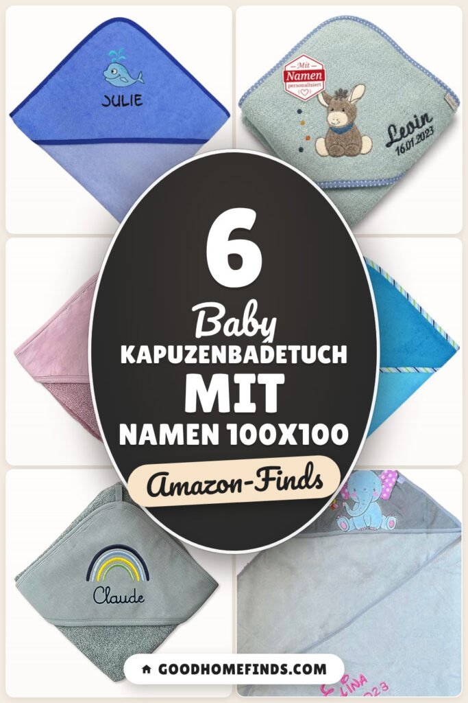 Baby Kapuzenbadetuch mit Namen 100x100: 6 Amazon-Finds