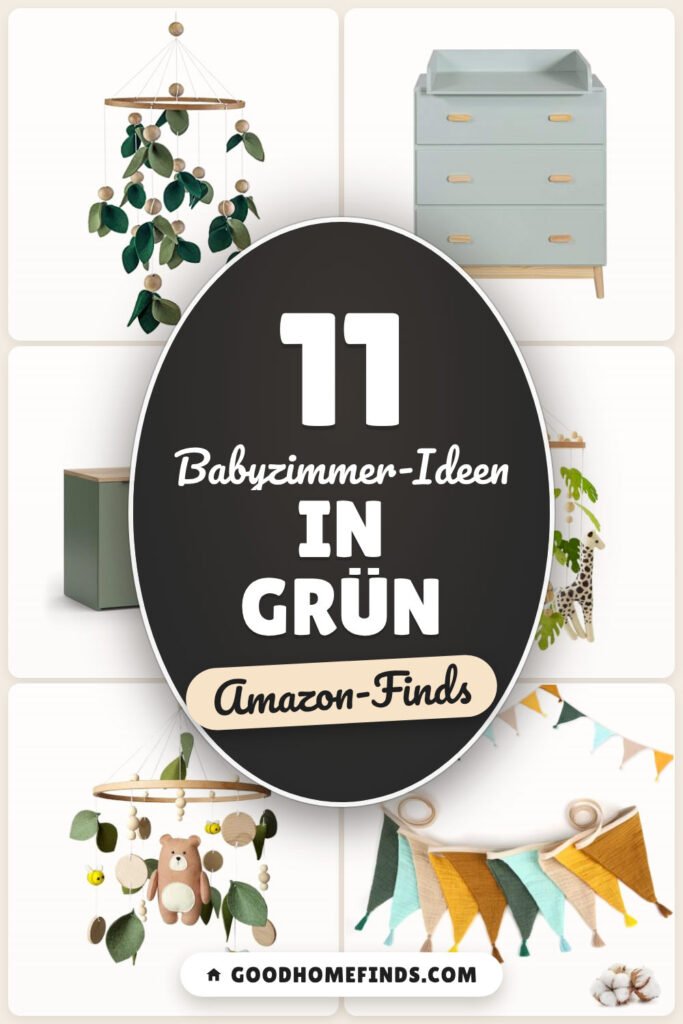 Babyzimmer-Ideen in Grün: 11 Amazon-Finds, ruhig und modern