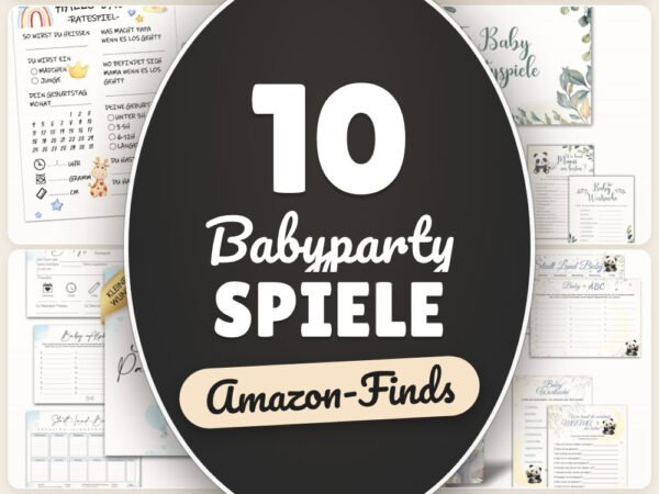 Babyparty Spiele: 10 Amazon-Finds, für sofort Spaß ohne Planen