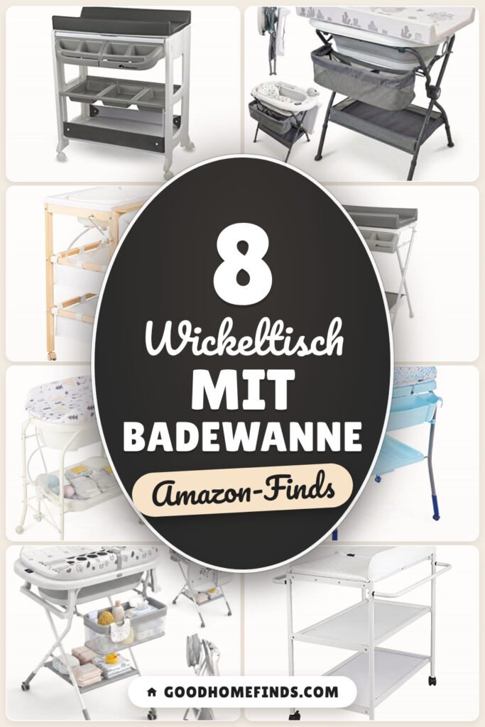 Wickeltisch mit Badewanne: 8 Amazon-Finds, platzsparend & praktisch