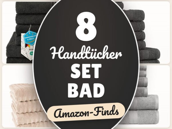 Handtücher Set Bad: 8 Amazon-Finds, weich & saugstark