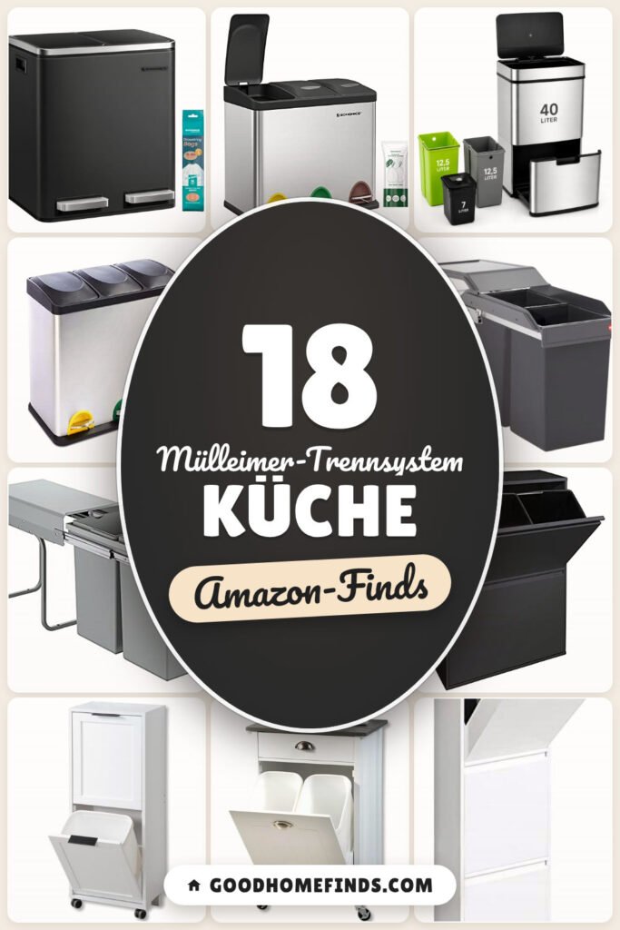 Mülleimer-Trennsystem Küche: 18 Amazon-Finds, platzsparend sortieren
