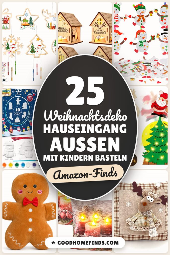 Weihnachtsdeko Hauseingang außen mit Kindern basteln: 25 Amazon-Finds