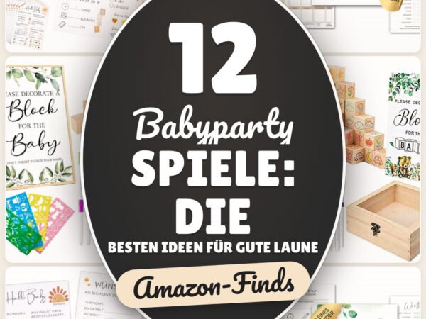 Babyparty Spiele: die besten Ideen für gute Laune: 12 Amazon-Finds