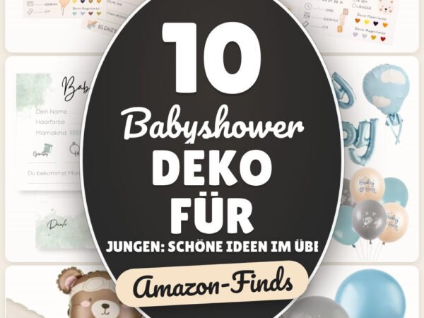 Babyshower Deko für Jungen: schöne Ideen im Überblick: 10 Amazon-Finds