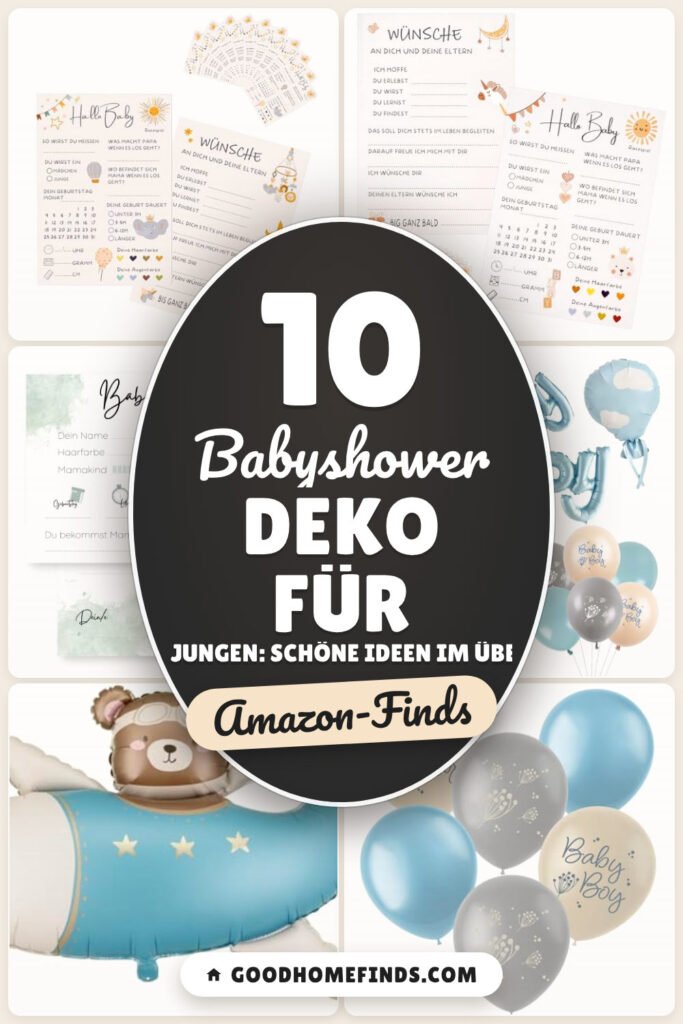 Babyshower Deko für Jungen: schöne Ideen im Überblick: 10 Amazon-Finds