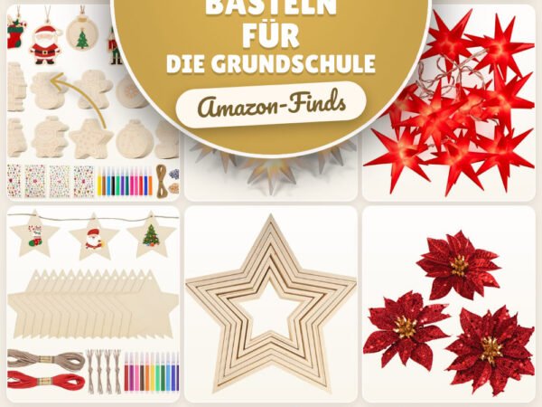 Weihnachtssterne basteln für die Grundschule: 24 Amazon-Finds